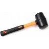Kladivo gumené so sklolaminátovou rukoväťou 350 g, čierna pryž, priemer 55 mm, XL-TOOLS Kladivo gumené so sklolaminátovou rukoväťou 350 g, čierna pryž, priemer 55 mm, XL-TOOLS