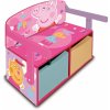 Detský drevený nábytok 3v1 PEPPA PIG (Lavička, Box na hračky, Stolík), PP13986 Detský drevený nábytok 3v1 PEPPA PIG (Lavička, Box na hračky, Stolík), PP13986