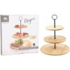 DekorStyle Bambusový servírovací stojan LUUDE 34 cm natural