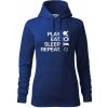 Stolný tenis - eat sleep - Mikina dámská Cape s kapucí - 2XL ( Kráľovská modrá ) Stolný tenis - eat sleep - Mikina dámská Cape s kapucí - 2XL ( Kráľovská modrá )