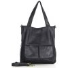 MARCO MAZZINI Čierna kožená shopper kabelka A4 MARCO MAZZINI Čierna kožená shopper kabelka A4