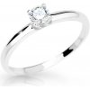 Zlatý zásnubní prsten DF 2521 se zirkony Zlatý zásnubní prsten DF 2521 se zirkony