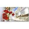 Foto obraz fotografie na skle Myonos Grécko 100x50 cm Foto obraz fotografie na skle Myonos Grécko 100x50 cm