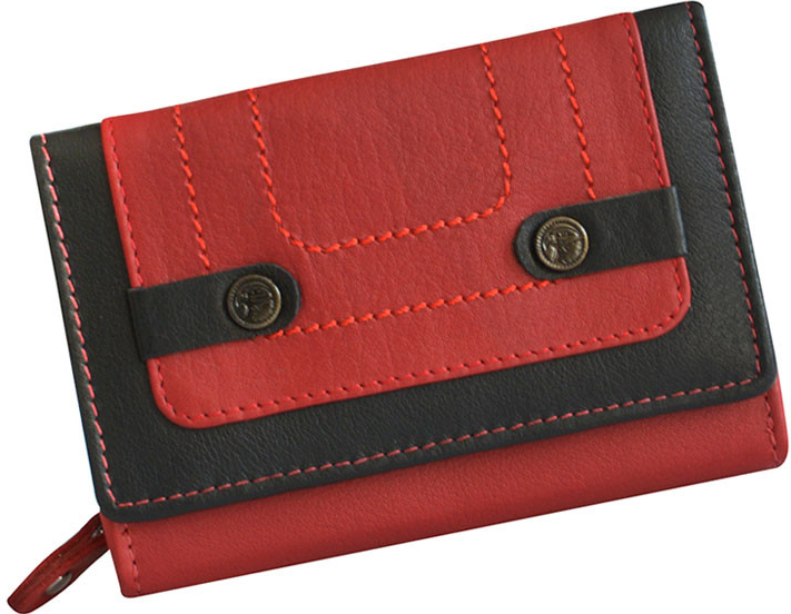Mercucio elegantná kožená peňaženka L2511467 červená