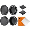 K&F CONCEPT Nikon F-mount Body Cap*2 + Lens Rear Cap*2 + Hot Shoe Cap*2 + Cleaning Cloth*1 K&F CONCEPT Nikon F-mount Body Cap*2 + Lens Rear Cap*2 + Hot Shoe Cap*2 + Cleaning Cloth*1
