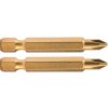 FORTUM hrot krížový phillips, sada 2ks, PH 1 x 50 mm, titán. úprava, S2 4741281 FORTUM hrot krížový phillips, sada 2ks, PH 1 x 50 mm, titán. úprava, S2 4741281