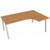 Pracovný stôl UNI A, ergo, ľavý, 180x75,5x120 cm, jelša/sivá Pracovný stôl UNI A, ergo, ľavý, 180x75,5x120 cm, jelša/sivá