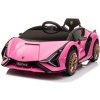 ELJET Detské elektrické auto Lamborghini Sian ružový/pink - Růžová ELJET Detské elektrické auto Lamborghini Sian ružový/pink - Růžová