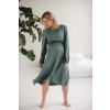 Tehotenské šaty na dojčenie dl.rukáv Lovely Midi Dress Mint