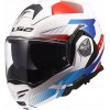 LS2 FF901 ADVANT X NOVA WHITE BLUE RED vyklápacia modulárna prilba s clonou XXL LS2 FF901 ADVANT X NOVA WHITE BLUE RED vyklápacia modulárna prilba s clonou XXL