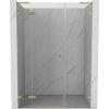MEXEN/S - Lunar L sprchové dvere krídlové ľavé 150, transparent, zlatá kartáčovaná 834SL-150-050-55-00-L MEXEN/S - Lunar L sprchové dvere krídlové ľavé 150, transparent, zlatá kartáčovaná 834SL-150-050-55-00-L