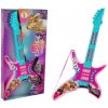 Lean Toys Elektrická gitara so svetlami a zvukmi ružová
