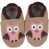 Papuče Dreptulki papučky mačičky KOŽA sova VEĽ.29 Papuče Dreptulki papučky mačičky KOŽA sova VEĽ.29