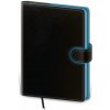 Flip A5 denný 2026 čierno/modrý