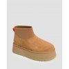 Dámske Kožené Topánky Ugg Classic Mini Dipper Hnedé Dámske Kožené Topánky Ugg Classic Mini Dipper Hnedé