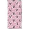 Ružová detská zamatová plážová osuška 75x150 cm Femke – Good Morning Ružová detská zamatová plážová osuška 75x150 cm Femke – Good Morning