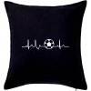 Ekg futbal loptu - Vankúš 50x50 - 50x50 - Vrátane výplne ( Čierna ) Ekg futbal loptu - Vankúš 50x50 - 50x50 - Vrátane výplne ( Čierna )