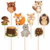 Toppery Zápichy na tortu Lesné zvieratká Lesní priatelia 9 ks Narodeniny Toppery Zápichy na tortu Lesné zvieratká Lesní priatelia 9 ks Narodeniny