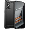 Carbon Case pre Realme GT Neo 3, flexibilný silikónový karbónový kryt, čierny Carbon Case pre Realme GT Neo 3, flexibilný silikónový karbónový kryt, čierny