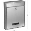 schránka poštová (260x350x80mm), max. formát listu: C4, brúsená nerez K320 /AISI304 EB1-PS3 schránka poštová (260x350x80mm), max. formát listu: C4, brúsená nerez K320 /AISI304 EB1-PS3