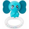 AKUKU silikónové hryzadlo s hrkálkou slon, modré 5907644004508 AKUKU silikónové hryzadlo s hrkálkou slon, modré 5907644004508