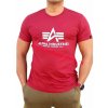 Alpha Industries Basic T-Shirt RBF Red tričko pánske Farba: červená, Veľkosť: M Alpha Industries Basic T-Shirt RBF Red tričko pánske Farba: červená, Veľkosť: M