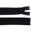 Špirálový zips skrytý šírka 3 mm dĺžka 60 cm dederón Farba: 332 čierna Špirálový zips skrytý šírka 3 mm dĺžka 60 cm dederón Farba: 332 čierna