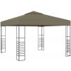 Zahradní altán 3 x 3 m taupe 180 g/m² Hnědošedá 312228 Zahradní altán 3 x 3 m taupe 180 g/m² Hnědošedá 312228
