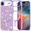 Techsuit - Luxury Glitter MagSafe ochranný obal na iPhone 17 Air – svetlofialový Techsuit - Luxury Glitter MagSafe ochranný obal na iPhone 17 Air – svetlofialový