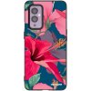 Picasee silikónový čierny obal pre OnePlus 9 - Hibiscus Picasee silikónový čierny obal pre OnePlus 9 - Hibiscus