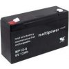 Powery Akumulátor MP12-6 kompatibilní s FIAMM FG11202 - 12Ah Lead-Acid 6V - neoriginálny Powery Akumulátor MP12-6 kompatibilní s FIAMM FG11202 - 12Ah Lead-Acid 6V - neoriginálny