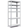 Trestles RH Regál 2000 x 900 x 300 mm 6 políc sivá