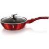 BERLINGERHAUS Panvica hlboká s mramorovým povrchom a pokrievkou 24 cm Burgundy Metallic Line BH-1259 BERLINGERHAUS Panvica hlboká s mramorovým povrchom a pokrievkou 24 cm Burgundy Metallic Line BH-1259