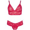 Cottelli Collection Plus Bra and Crotchless String Cottelli Collection Plus Bra and Crotchless String