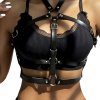 Subblime - leather ring chest harness black one size Subblime - leather ring chest harness black one size