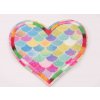 Nažehľovacia záplata - glitrové srdce - 6,5 x 7 cm - VIAC FAREBNÝCH VARIACIÍ S dúhovými šupinkami Nažehľovacia záplata - glitrové srdce - 6,5 x 7 cm - VIAC FAREBNÝCH VARIACIÍ S dúhovými šupinkami