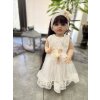 Dievčenské šaty na krst s body smotanová 44 Dievčenské šaty na krst s body smotanová 44