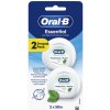 Oral-B Essential Floss Mint voskovaná dentálna niť s mätovou príchuťou 2 x 50 m