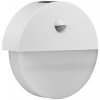 Okrúhle nástenné svietidlo biele, snímač pohybu Okrúhle nástenné svietidlo biele, snímač pohybu
