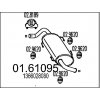 MTS Koncový tlmič výfuku 01.61095 MTS Koncový tlmič výfuku 01.61095