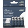 Lítiovo-iónová batéria MediaRange AA (R6) 1400 mAh 4 ks Lítiovo-iónová batéria MediaRange AA (R6) 1400 mAh 4 ks