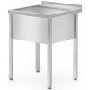 Stôl s jedným umývacím žliabkom - zváraný, HENDI, Profi Line, 600x600x(H)850mm Stôl s jedným umývacím žliabkom - zváraný, HENDI, Profi Line, 600x600x(H)850mm