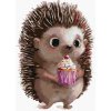 Diamondi Diamantové maľovanie - JEŽKO A CUPCAKE Rámovanie: vypnuté plátno na rám, Rozmer: 40x50 cm Diamondi Diamantové maľovanie - JEŽKO A CUPCAKE Rámovanie: vypnuté plátno na rám, Rozmer: 40x50 cm