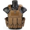 EmersonGear Vesta typ 094K s nosičom plátov a trojitou sumkou - Coyote Brown EmersonGear Vesta typ 094K s nosičom plátov a trojitou sumkou - Coyote Brown