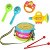 HAPPY BABY Detská sada hudobných nástrojov 7ks (bubon, tamburína, flauta) 5901271545625 HAPPY BABY Detská sada hudobných nástrojov 7ks (bubon, tamburína, flauta) 5901271545625