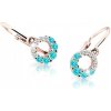 Cutie Jewellery Detské náušnice z ružového zlata C2154-10-X-4 svetlo zelená Cutie Jewellery Detské náušnice z ružového zlata C2154-10-X-4 svetlo zelená