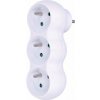 Solight rozbočovač s podperou, 3 x 10A, biely P101 Solight rozbočovač s podperou, 3 x 10A, biely P101