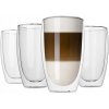 Poháre na latte Aqualogis 350 ml, 4 ks Poháre na latte Aqualogis 350 ml, 4 ks