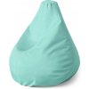 Sablio Sedací vak Pear Biele čiarky na tyrkysovej - 140 x 100 x 25 cm Sablio Sedací vak Pear Biele čiarky na tyrkysovej - 140 x 100 x 25 cm