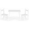 Detský set - biely stolík a 2 stoličky ECOTOYS Detský set - biely stolík a 2 stoličky ECOTOYS